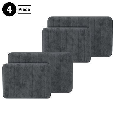 Lavish Home 4-pc. Memory Foam Bath Rug Set