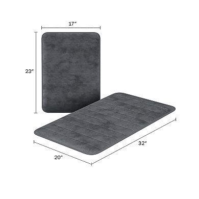 Lavish Home 4-pc. Memory Foam Bath Rug Set