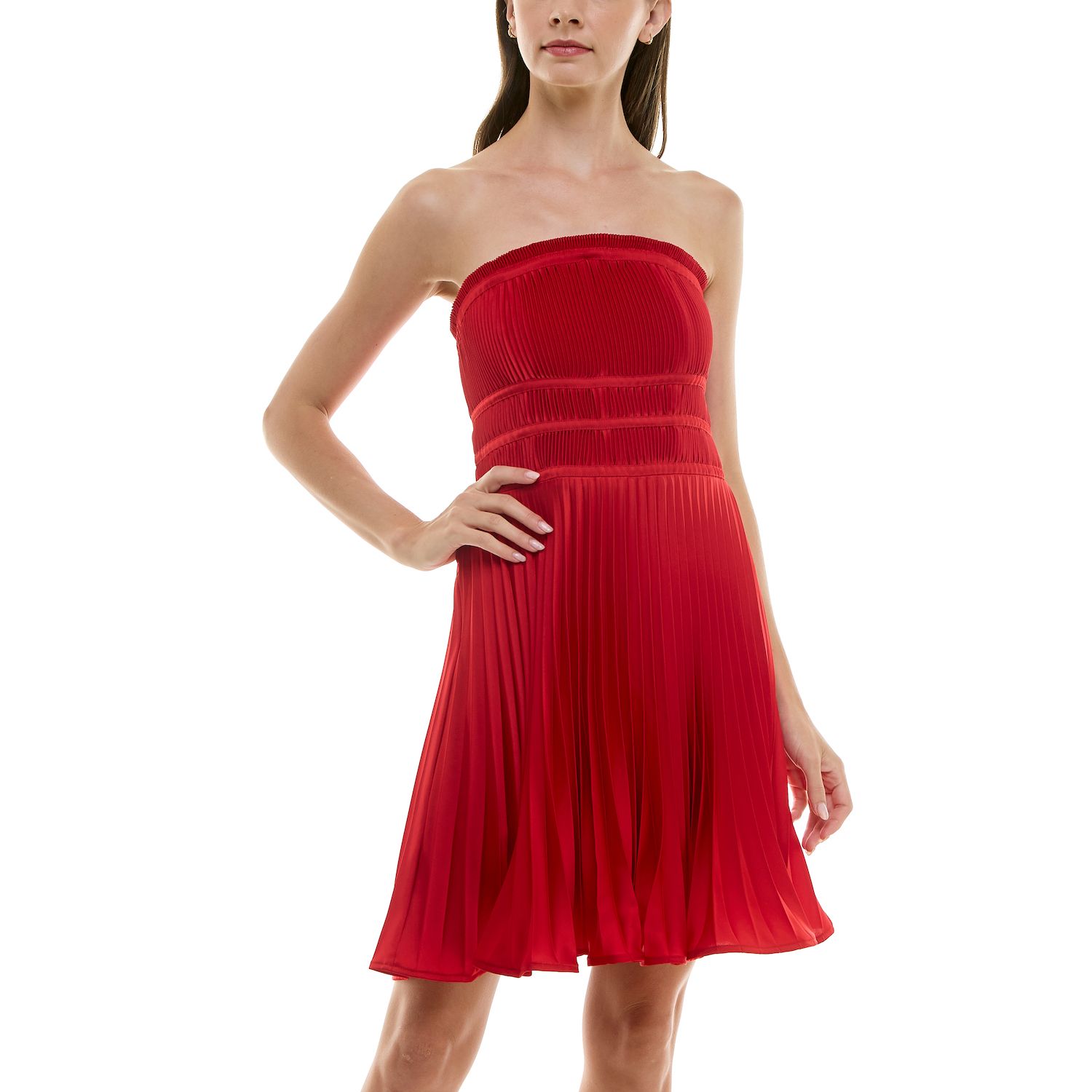 Женские платья Taylor Strapless Sunburst Pleated Dress