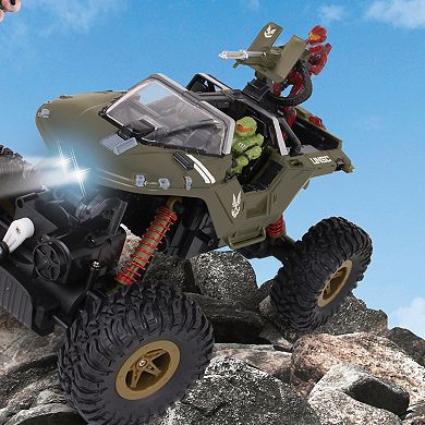 NKOK HALO Infinite RC: UNSC Warthog "Rock Hog" Rock Climber Radio Control Vehicle