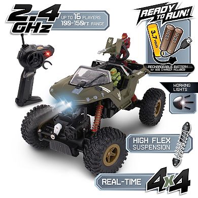 NKOK HALO Infinite RC: UNSC Warthog "Rock Hog" Rock Climber Radio Control Vehicle