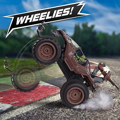 NKOK HALO Infinite RC: UNSC Warthog "Mud Hog" Stunt Performing Radio Control Vehicle