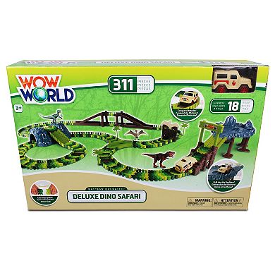 NKOK WowWorld: Deluxe Dino Safari Track 311-Piece Toy Playset