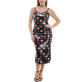 Women's Nicole Miller Sequin Midi Party Dress