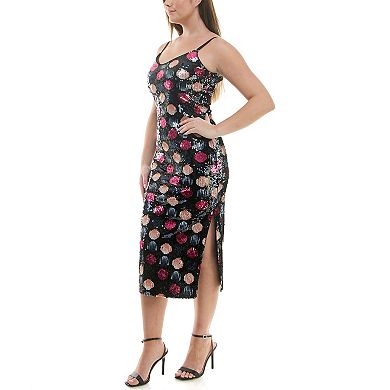 Women's Nicole Miller Sequin Midi Party Dress