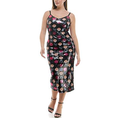 Women's Nicole Miller Sequin Midi Party Dress