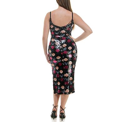 Women's Nicole Miller Sequin Midi Party Dress