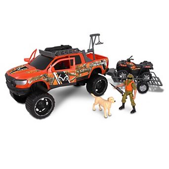 NKOK RealTree 10 pc RAM Truck, Polaris ATV & Trailer Hunting Playset