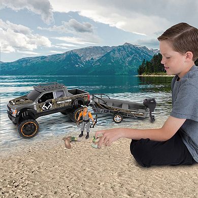 Leurre Realtree RC Fishin' Boat - Leurres Spoon Pour Pêche Au Tract - Attrape Vrais Poissons