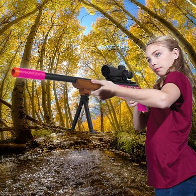 NKOK RealTree Girl: Soft Dart Hunting Rifle, 12 Soft Darts & Practice ...