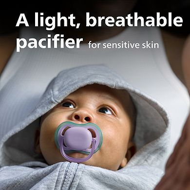 Philips Avent Ultra Air Infant Pacifier 4-Pack with Sterilizer Carry Case