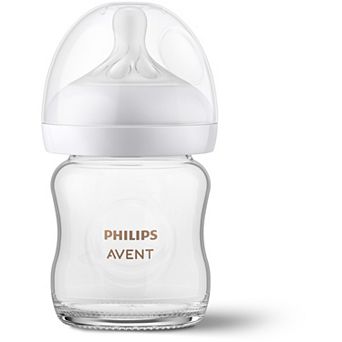 Philips Avent 4-oz. Natural Newborn Anti-Colic Glass Baby Bottle With Natural Response Nipple
