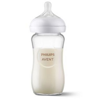 Philips Avent 8-oz. Natural Newborn Anti-Colic Glass Baby Bottle With Natural Response Nipple