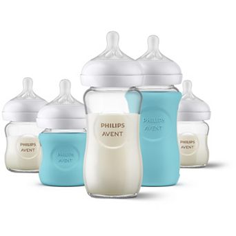Philips Avent Natural Newborn Glass Bottle with Natural Response Nipple Baby Set