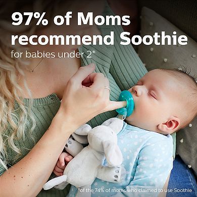 Philips Avent Blue Newborn Soothie Pacifier 4-Pack