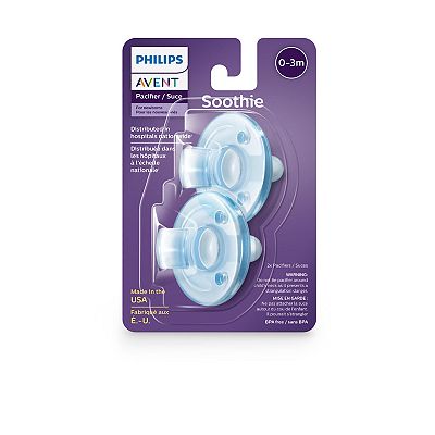 Philips Avent Blue Newborn Soothie Pacifier 4-Pack