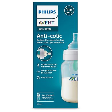 Philips Avent 9-oz. Anti-Colic Newborn Baby Bottle With AirFree Vent