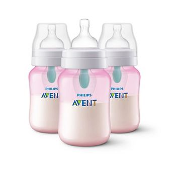 Philips Avent 9-oz. Anti-Colic Newborn Baby Bottle With AirFree Vent 3-Pack