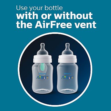 Philips Avent 4-oz. Anti-Colic Newborn Baby Bottle With AirFree Vent 3-Pack