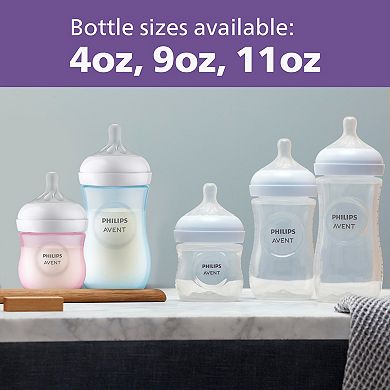 Philips Avent 4-oz. Natural Newborn Baby Bottle With Natural Response Nipple 3-Pack