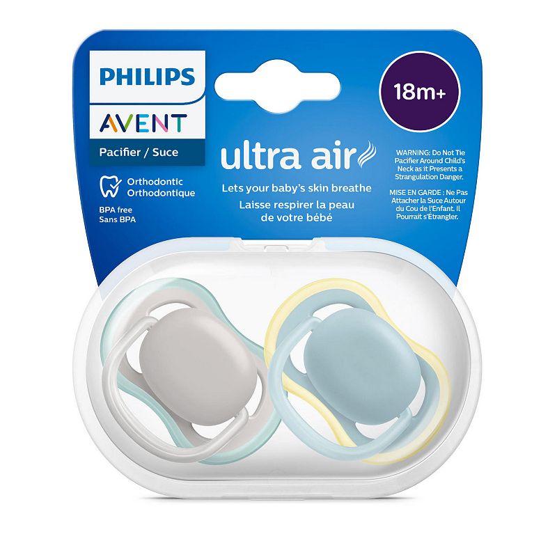 UPC 075020108432 product image for Avent Philips Avent Ultra Air Pacifier 18m+ 2 Pack, Beige | upcitemdb.com