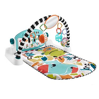 Fisher-Price Glow and Grow Kick & Play Piano Gym Baby Playmat with Musical Learning Toy