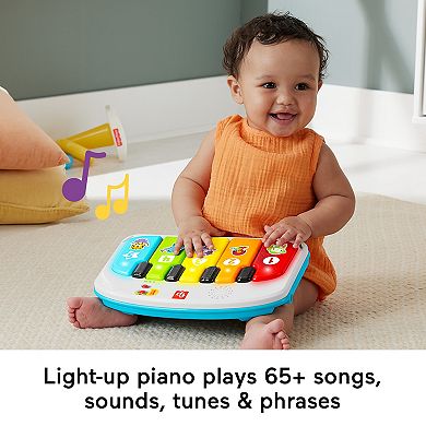 Fisher-Price Kick & Play Deluxe Sit-Me-Up Seat Portable Baby Chair with Piano Learning Toy