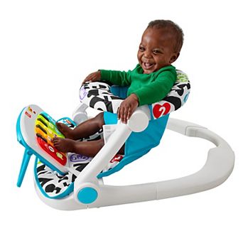 Fisher-Price Kick & Play Deluxe Sit-Me-Up Seat Portable Baby Chair with Piano Learning Toy