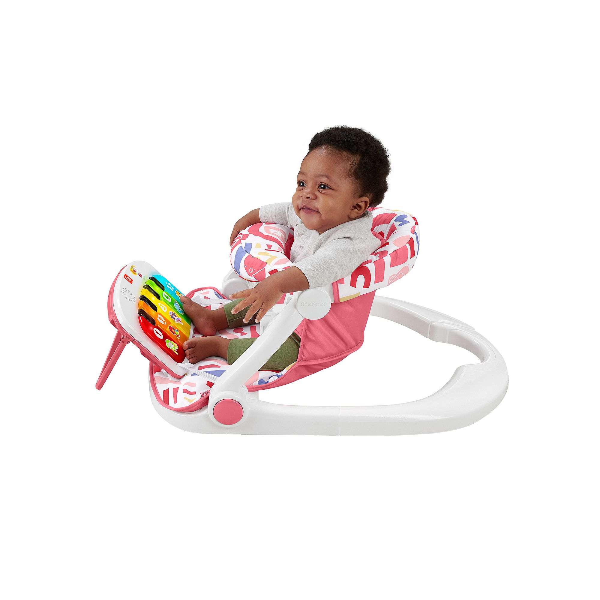 Fisher-Price Kick & Play Deluxe Sit-Me-Up Seat Portable Baby Chair with Pia