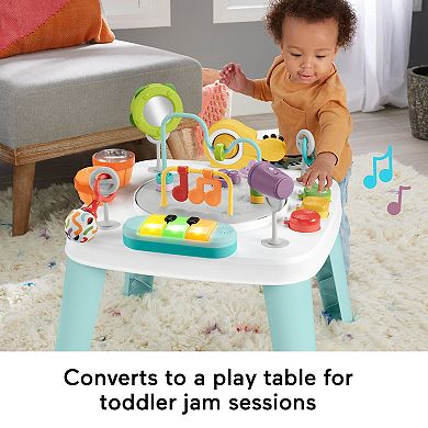 Fisher-Price 3-in-1 Hit Wonder Baby Activity Center & Toddler Play Table with Music & Lights