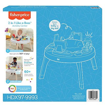 Fisher Price Learning Toy 2 in 1 Like a Boss Infant Activity Center and Toddler Play