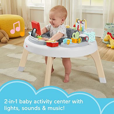 Fisher-Price Learning Toy 2-in-1 Like a Boss Infant Activity Center and Toddler Play Table