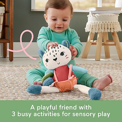 Fisher-Price Planet Friends Spotting Fun Snow Leopard Baby Sensory Toy