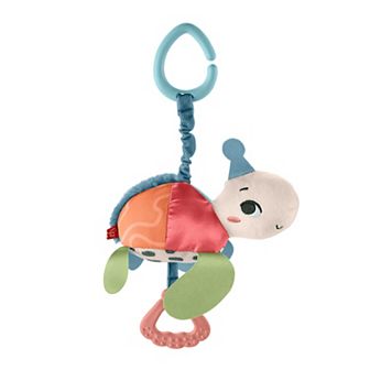 Fisher-Price Planet Friends Sea Me Bounce Turtle Baby Stroller Toy with Sensory Details