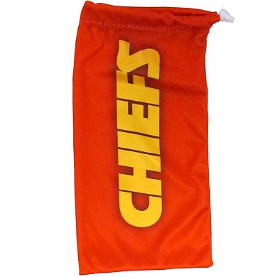 NFL Kansas City Chiefs Chrome Wrap Sunglasses & Microfiber Bag