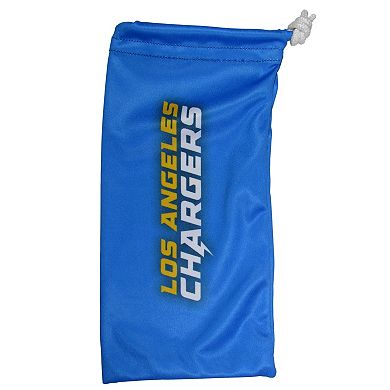 NFL Los Angeles Chargers Chrome Wrap Sunglasses & Microfiber Bag