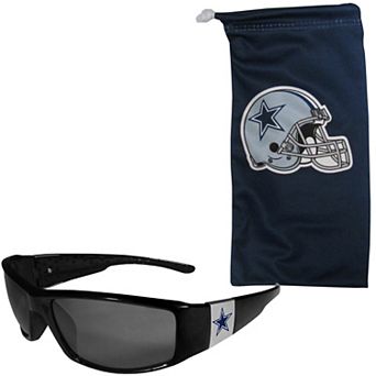 NFL Dallas Cowboys Chrome Wrap Sunglasses & Microfiber Bag