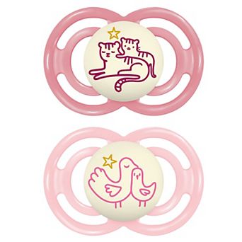 MAM Perfect Night Baby Pacifier, 6-16 Months 2-Pack