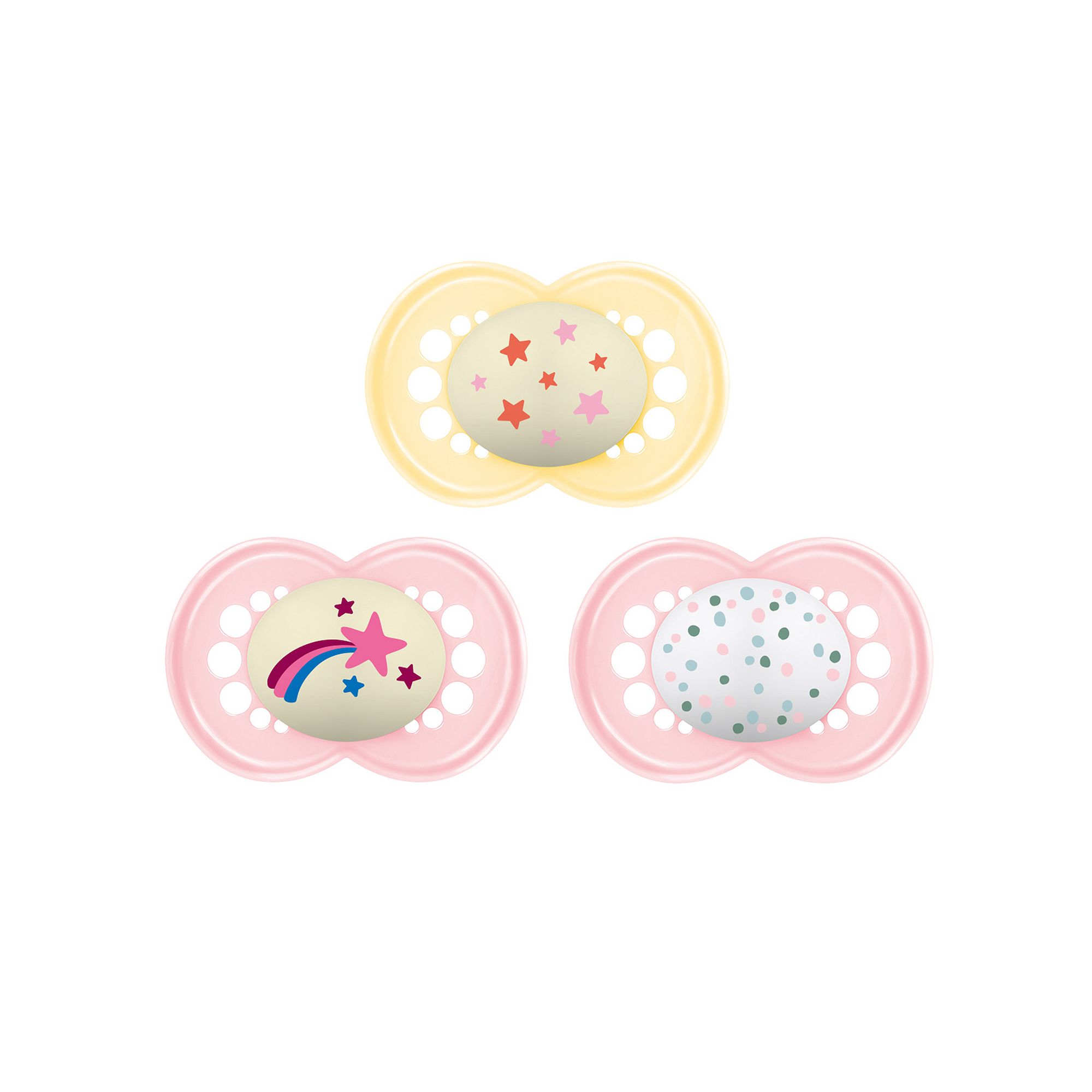 MAM Original Night & Day Baby Pacifier, 16+ Months 3-Pack