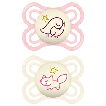 MAM Perfect Night Baby Pacifier 0-6 Months 2-Pack
