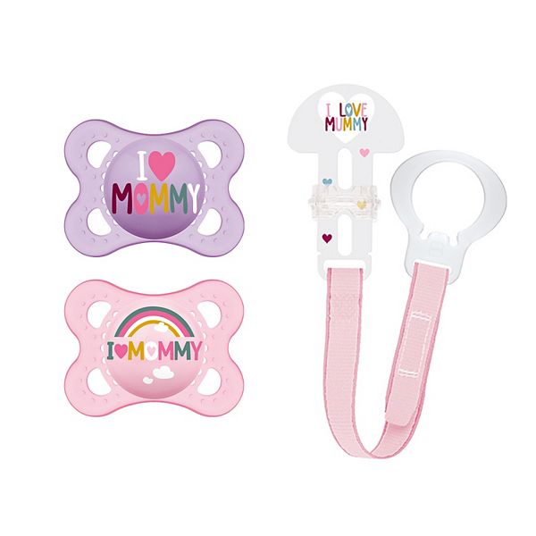 MAM I Love Mommy Original Pacifier with Clip