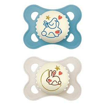 MAM Night Animal Pacifier with Sterilizing Box 2 Pack