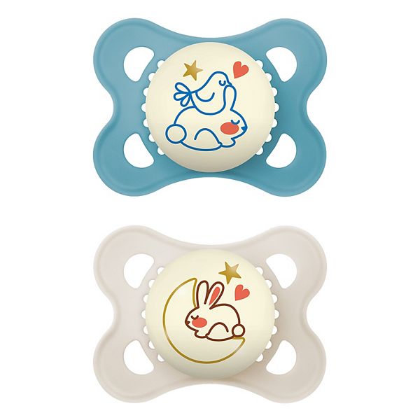 MAM Night Animal Pacifier with Sterilizing Box 2 Pack