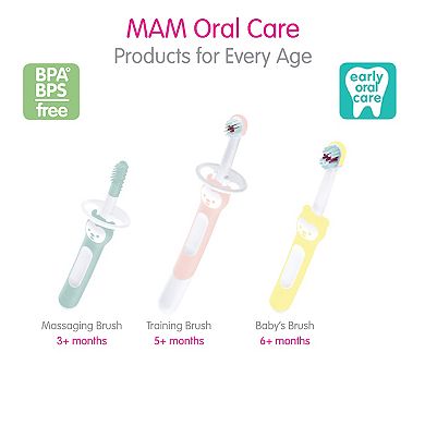 MAM Girls' Toothbrush 2-piece Set