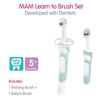 MAM Girls' Toothbrush 2-piece Set