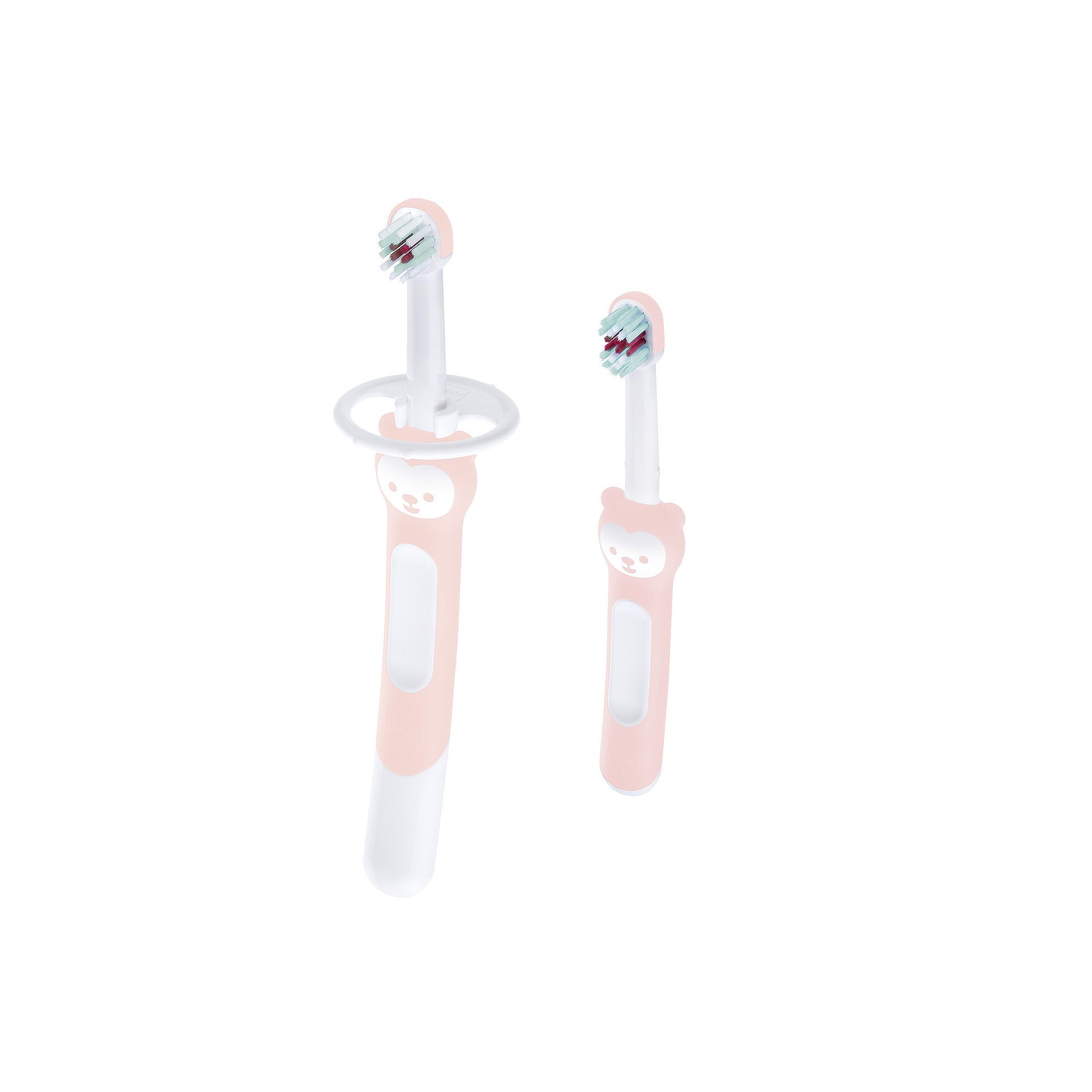 MAM Girls Toothbrush 2-piece Set, Pink
