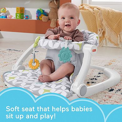 Fisher-Price Sit-Me-Up Floor Seat Portable Baby Chair with 2 Toys ...