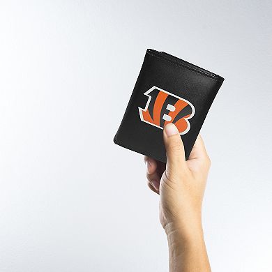 NFL Cincinnati Bengals Tri-Fold Wallet & Steel Key Chain Set