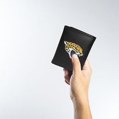 NFL Jacksonville Jaguars Tri-Fold Wallet & Steel Key Chain Set