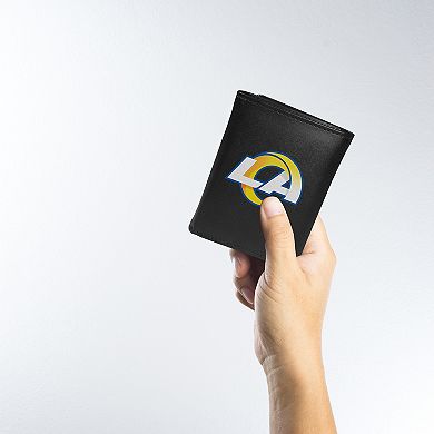 NFL Los Angeles Rams Tri-Fold Wallet & Steel Key Chain Set